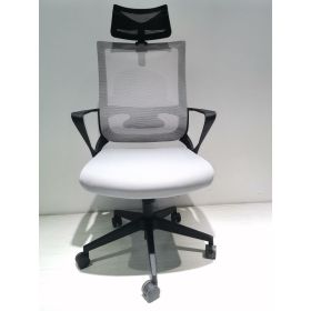 Perth Full Back Revolving Ergonomic Office Chair - Black / Smokey Oak