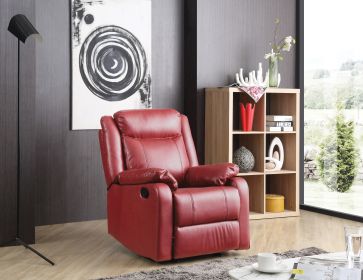 Glory Furniture Ward G765A-RC Rocker Recliner , RED - as Pic