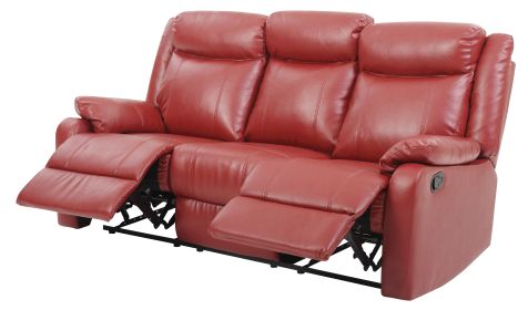 Glory Furniture Ward G765A-RS Double Reclining Sofa , RED - as Pic