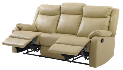 Glory Furniture Ward G764A-RS Double Reclining Sofa , PUTTY - as Pic