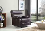 Glory Furniture Manny G535-RC Rocker Recliner , DARK BROWN - as Pic