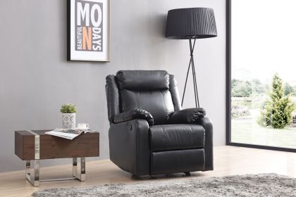 Glory Furniture Ward G761A-RC Rocker Recliner , BLACK - as Pic