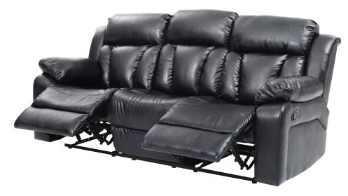 Glory Furniture Daria G683-RS Reclining Sofa , BLACK - as Pic