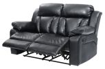 Glory Furniture Daria G683-RL Reclining Love seat , BLACK - as Pic