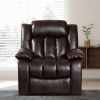 Lehboson Lift Chair Recliners, Electric Power Recliner Chair Sofa for Elderly,massage and heating (Common, Red Brown) - as Pic