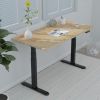 Height Adjustable Dual Motor Load Ergonomic Electric Standing Desk Frame 3-Stage With Memory Controller - Frame Only - Black