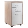 Kenner File Cabinet; 2-Drawer; Reclaimed Wood and White - 18316