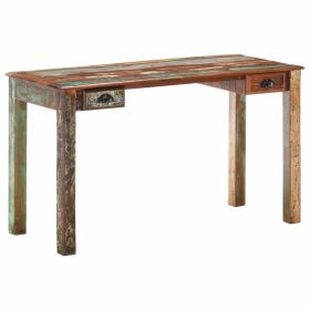 Desk 51.2"x21.7"x29.9" Solid Reclaimed Wood - Multicolour