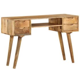 Writing Desk Solid Mango Wood 45.3"x18.5"x29.9" - Brown