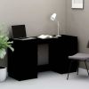 Writing Desk Black 55.1"x19.7"x30.3" Engineered Wood - Black