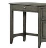 Transitional Styled Furniture Cool Gray Finish 1pc Writing Desk with 2x Drawers 1 Keyboard Tray Home Furniture Office Furniture - as pic