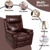 Lehboson Lift Chair Recliners, Electric Power Recliner Chair Sofa for Elderly, (Common, Red Brown) - as Pic