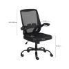 GIVENUSMYF Modern Simple Office Chair, Computer Chair Home, Ergonomic Bow Seat Staff Mesh Chair Conference Chair (Mesh Black) - black