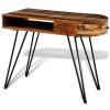 Desk Reclaimed Solid Wood with Iron Legs - nature