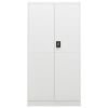 Locker Cabinet White 35.4"x15.7"x70.9" Steel - White