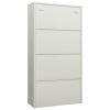 Locker Cabinet Light Gray 35.4"x15.7"x70.9" Steel - Grey