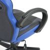 Gaming Office Chair with Fabric Adjustable Swivel; BLACK AND BLUE - pic