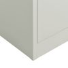 Locker Cabinet Light Gray 35.4"x15.7"x70.9" Steel - Grey