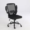 GIVENUSMYF Modern Simple Office Chair, Computer Chair Home, Ergonomic Bow Seat Staff Mesh Chair Conference Chair (Mesh Black) - black