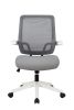 Task office chair with filp up arms; mid-mesh task chair; Max Upload 300lbs - Gray