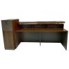 High Quality Solid Wood Reception Desk Modern Office Furniture for Retail Store - Brown - 2400*700*1180mm