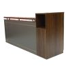 High Quality Solid Wood Reception Desk Modern Office Furniture for Retail Store - Brown - 2400*700*1180mm