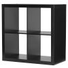 4-Cube Storage Organizer, Solid Black - Solid Black