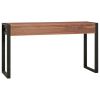 Desk with 2 Drawers 55.1"x15.7"x29.5" Teak Wood - Brown