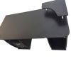 Integrated Melamine Board Computer Desk with Drawers Black RT - Black