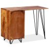 Writing Desk with 1 Drawer and 1 Cabinet Solid Sheesham Wood - Brown