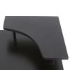 Integrated Melamine Board Computer Desk with Drawers Black RT - Black