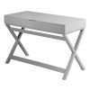 Lift Desk with 2 Drawer Storage; Computer Desk with Lift Table Top; Adjustable Height Table for Home Office; Living Room; grey - pic