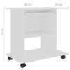 Computer Desk White 31.5"x19.7"x29.5" Engineered Wood - White