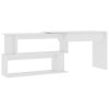 Corner Desk White 78.7"x19.7"x29.9" Engineered Wood - White