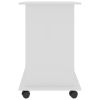 Computer Desk High Gloss White 31.5"x19.7"x29.5" Engineered Wood - White