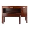 Emmett 2-Pc Desk with Bench; Walnut - 94248