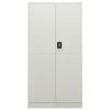 Locker Cabinet Light Gray 35.4"x15.7"x70.9" Steel - Grey