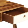 Writing Desk 43.3"x21.7"x29.9" Solid Sheesham Wood - White