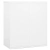 Filing Cabinet White 35.4"x18.1"x40.6" Steel - White