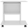 Computer Desk High Gloss White 31.5"x19.7"x29.5" Engineered Wood - White