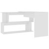 Corner Desk White 78.7"x19.7"x29.9" Engineered Wood - White