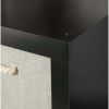 4-Cube Storage Organizer, Solid Black - Solid Black