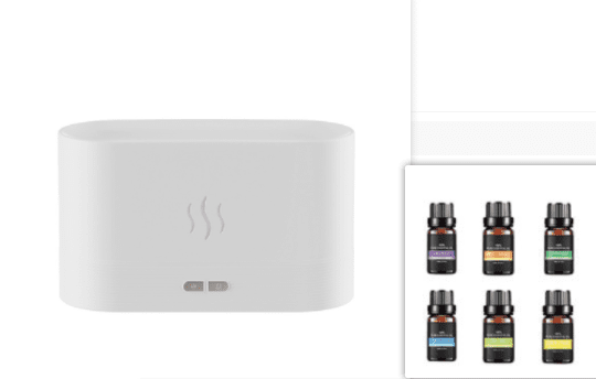 Aroma Diffuser With Flame Light Mist Humidifier Aromatherapy Diffuser With Waterless Auto-Off Protection For Spa Home Yoga Office Aroma Diffuser With Flame Light Mist Humidifier Aromatherapy Diffuser With Waterless Auto-Off Protection For Spa Home Yoga Office