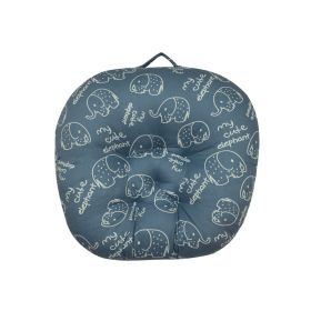 Super Thick And Super Soft Baby Deck Chair Portable (Option: Navy Blue Elephant-65x65cm)