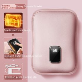 Electric Water Bag Charging Explosion-proof (Option: Pink Hand inserted-Digital display-220V US)