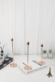 European And American Road Index For Decoration Of Wedding Tass Simple Candlestick (Option: Rose Gold 3mm)