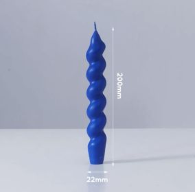 European Retro Klein Blue Length Aromatherapy Wax (Option: Spiral Long Wax)