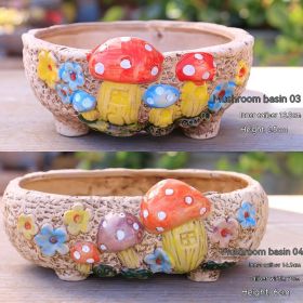 Large Caliber Succulent Ceramic Flowerpot (Option: 1 Style)