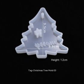 Crystal Glue Hanging Christmas Tree Elk Decorative Silicone Mold (Option: Listing Christmas Tree Mold 03)